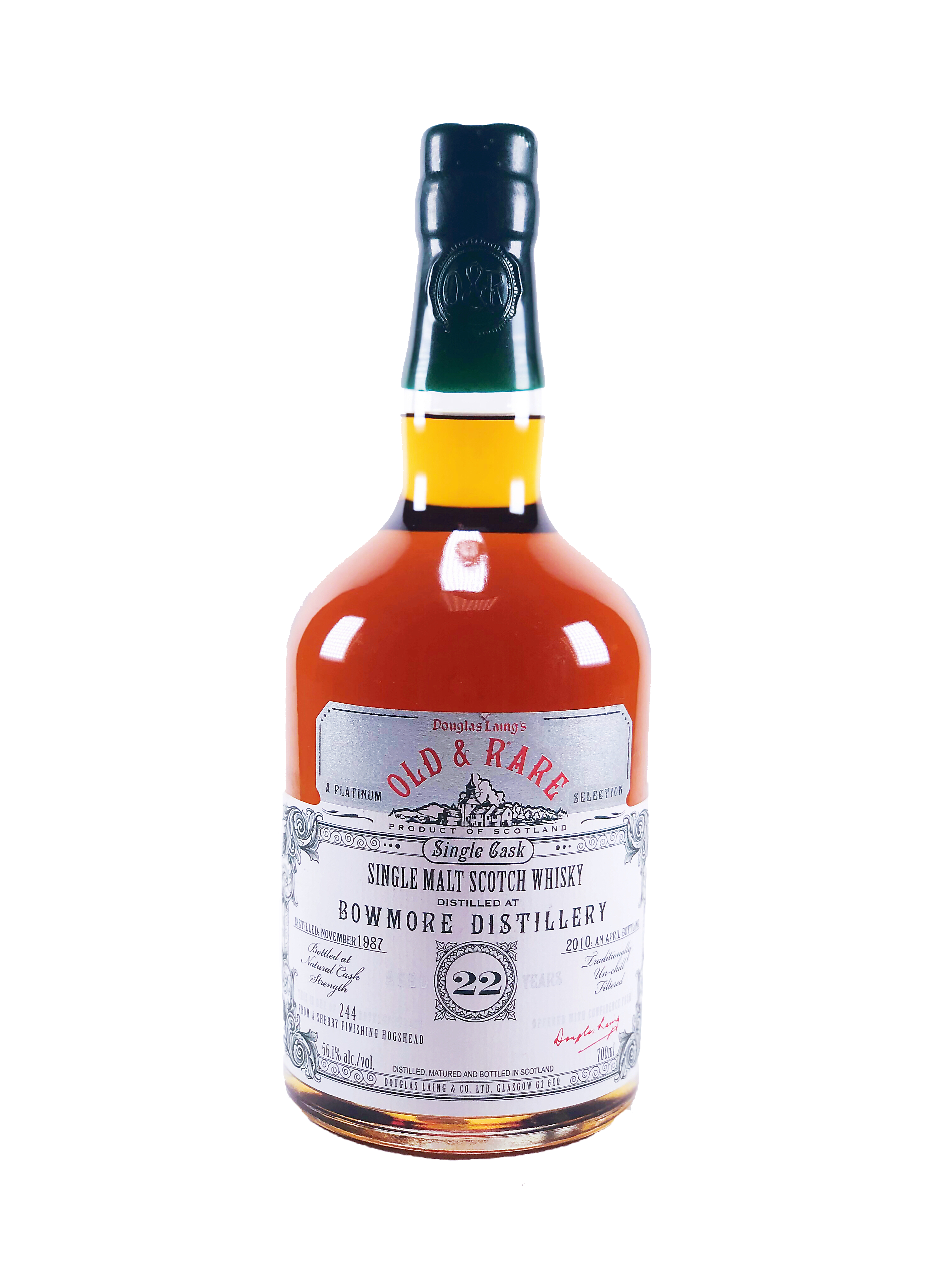 一番の贈り物 old years 22 Bowmore 1987 Strength Cask Natural Cask Single ウイスキー